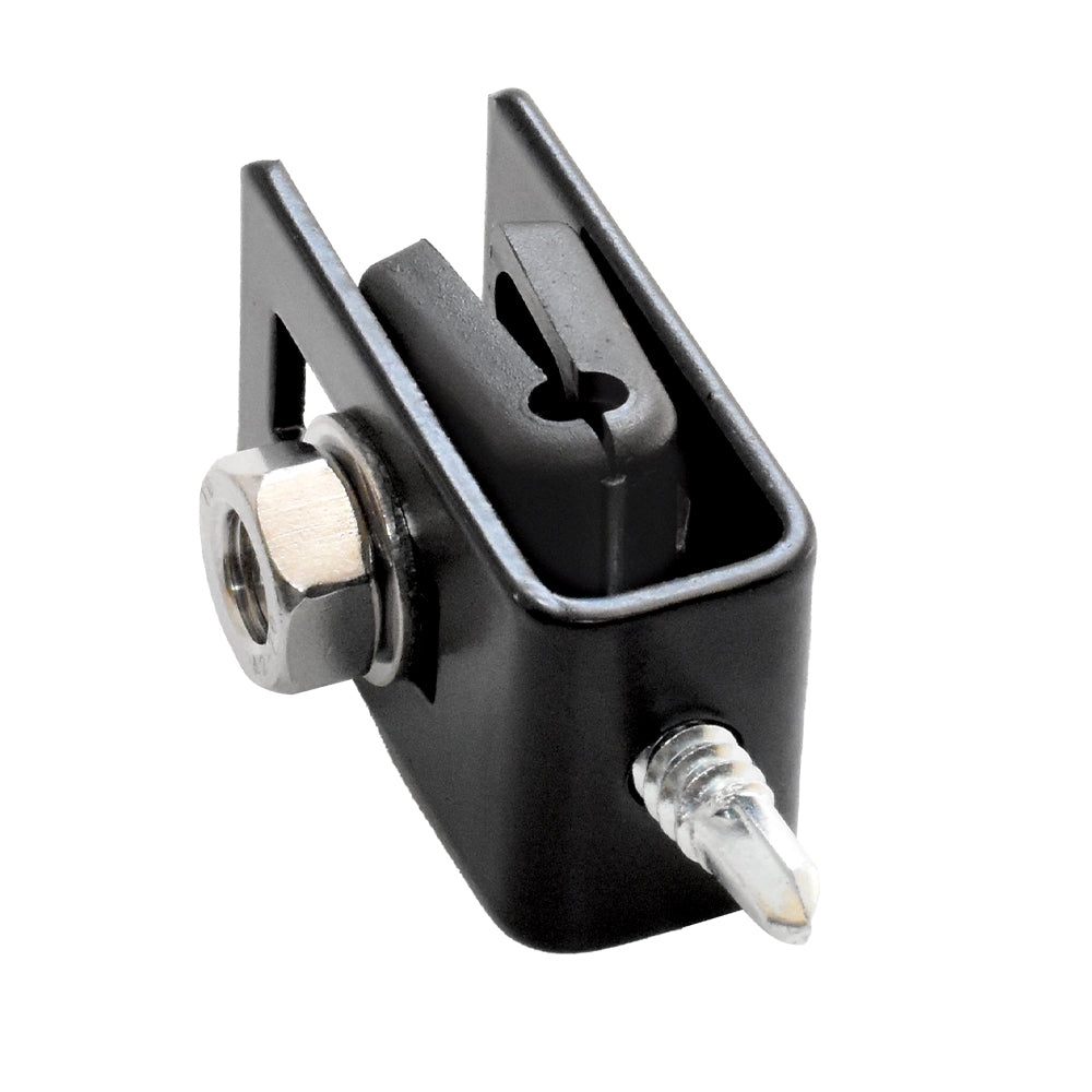 Příchytka zváraného panelu "U" ZnPVC černá M