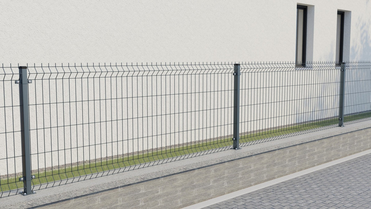 Svařovaný plotový panel 3D ZnPVC 2500x1030x4mm antracit