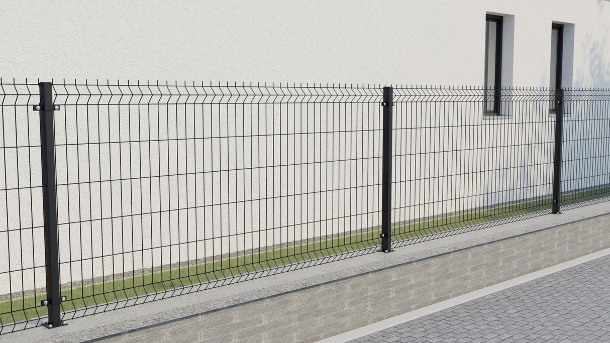 Svařovaný plotový panel 3D ZnPVC 2500x1230x4mm černá