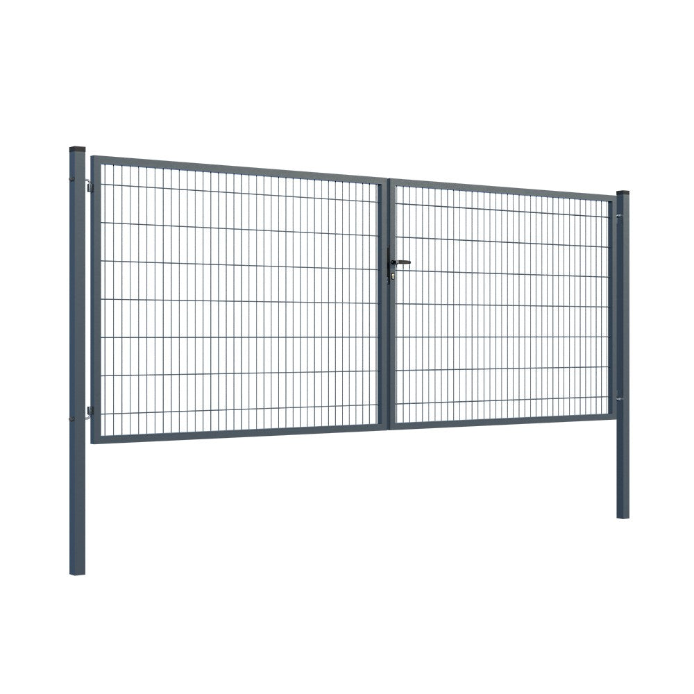 Brána 2Kř. SQUARE ZnPVC RAL 7016 1500x4000mm