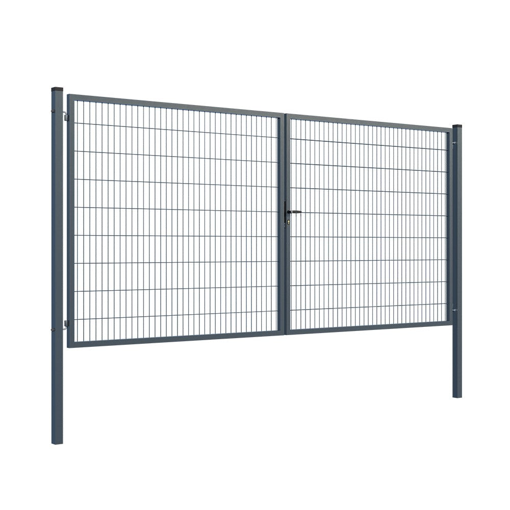 Brána 2Kř. SQUARE ZnPVC RAL 7016 1800x4000mm