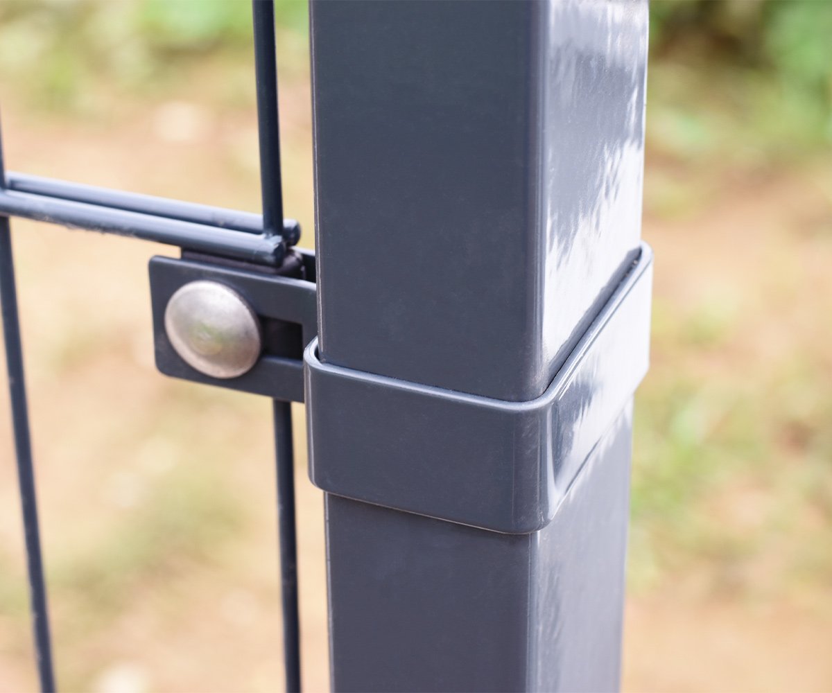 Objímka koncová na JP sloupek ZnPVC RAL7016 A