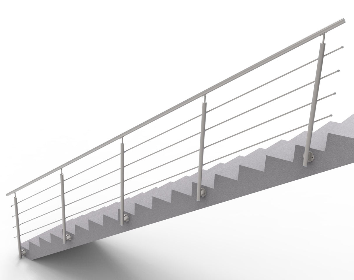 Nerezové zábradlí na schody, 6000x900mm, BS