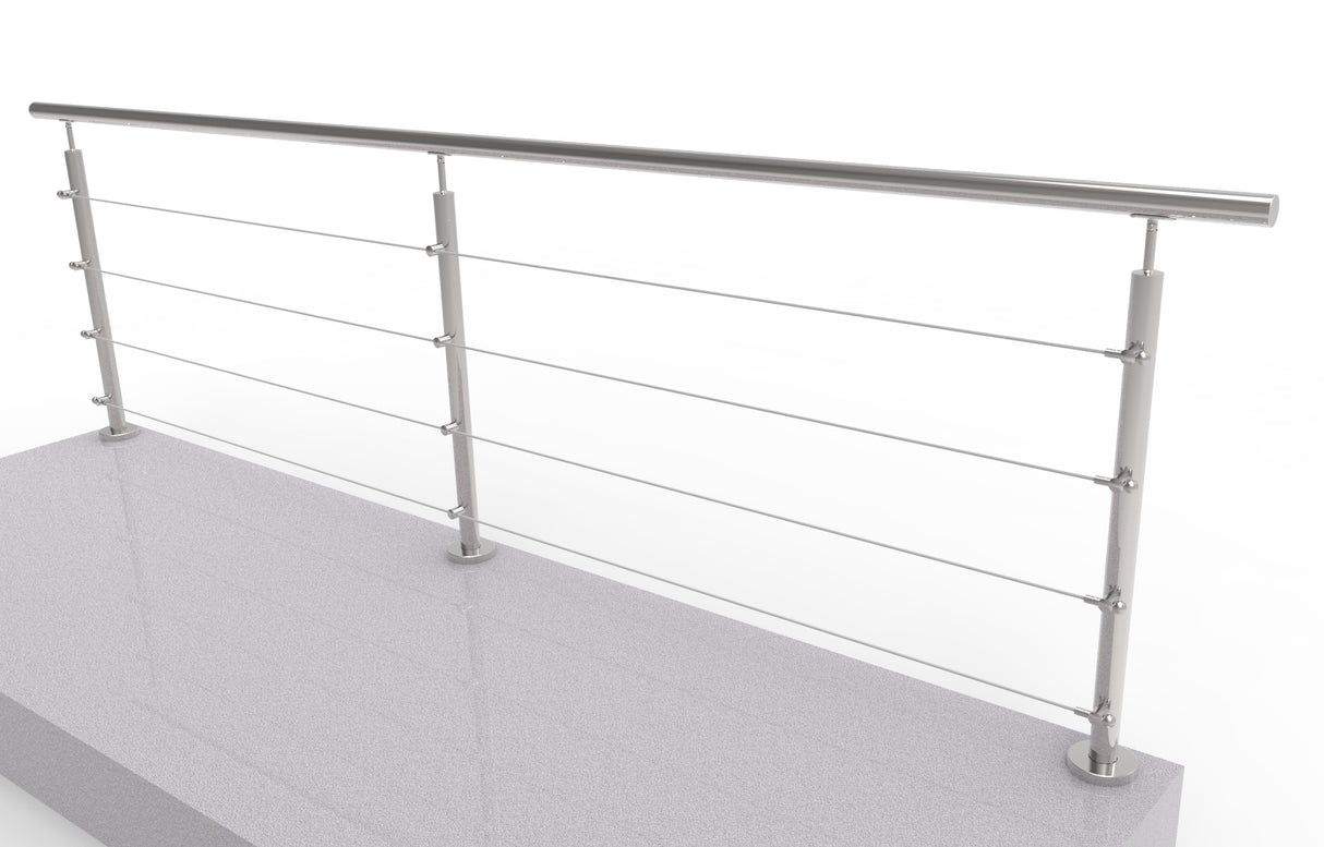 Nerezové lankové zábradlí, 3000x900mm