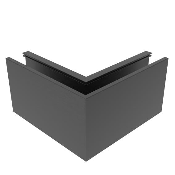 Kotvění vrchní - sklo hliník AL/ELOX/Satin L195mm,