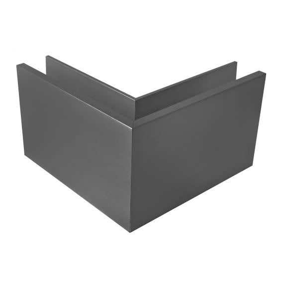 Kotvění vrchní - sklo hliník AL/ELOX/Satin L195mm,