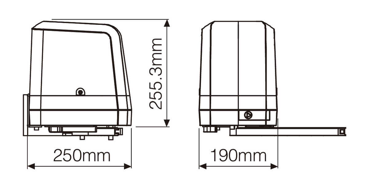 Rollkit kloubový pohon pro dvoukřídlou bránu, sada