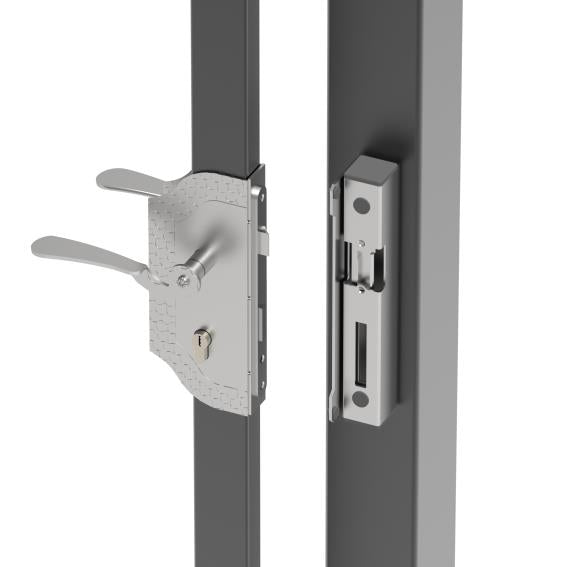 Zámkový set 30x30 s ozdobným štítkem a el. zámkem