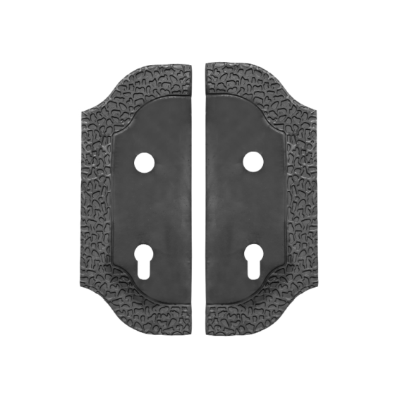 Štítek kovaný 268x107, t3, a90, D20mm