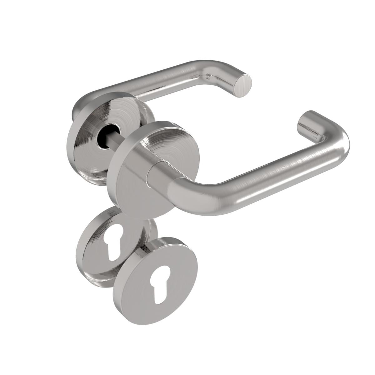 Klika se štítkem - 1pár AISI 304, K320