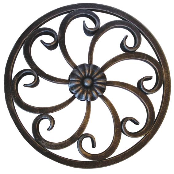 Rozeta kovaná,květ list, plot,brána,zábradlí D300,