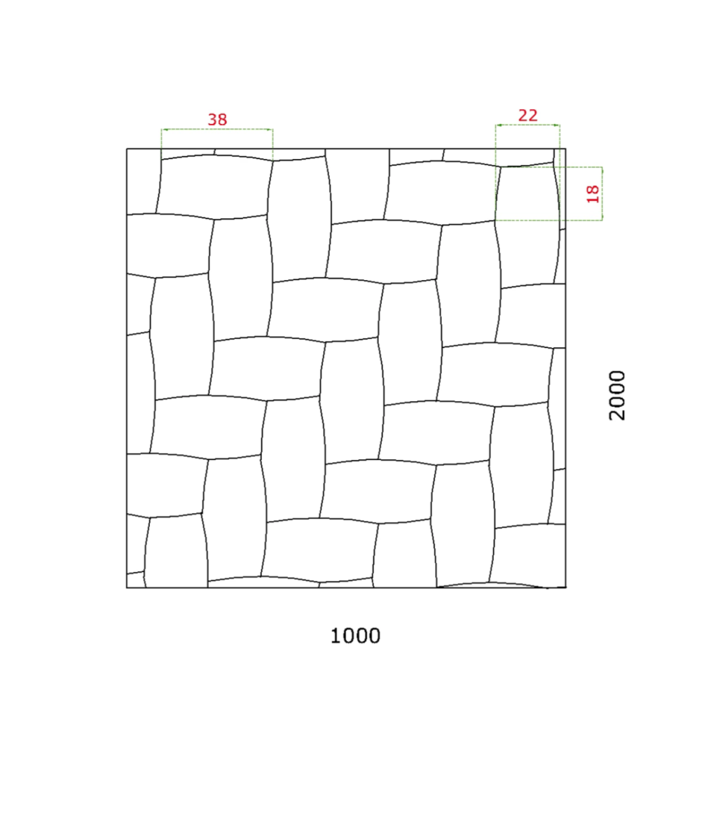 Designový 3D plech - Zn