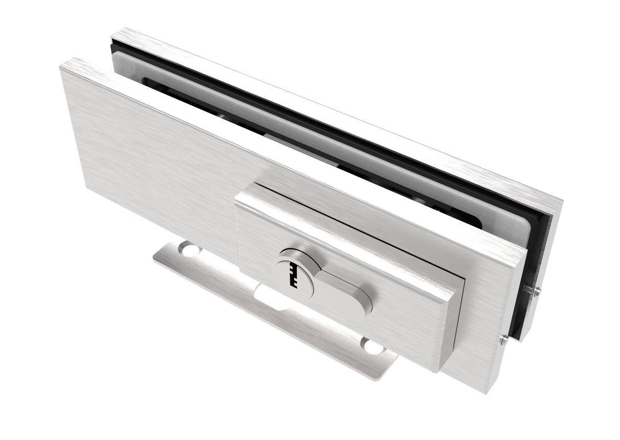 Zámek pro skleněné dveře s vložkou AISI 304