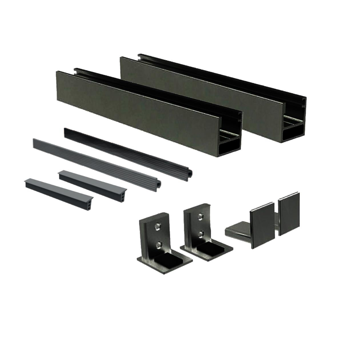 Francouzské okno hliník rám bez skla, kotvit do špalety