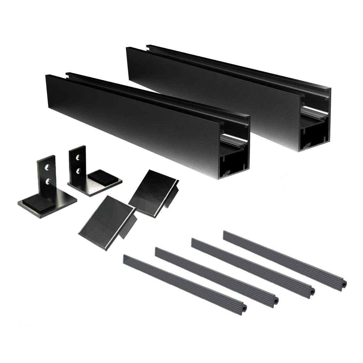 Francouzské okno hliník rám bez skla, kotvení do okna