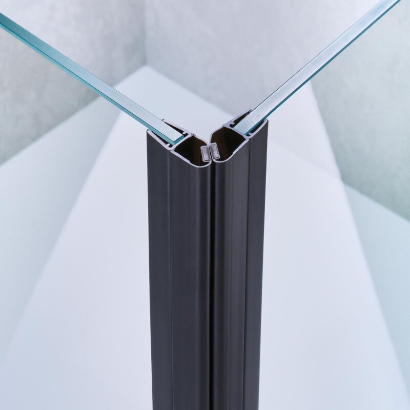 Těsnící lišta magnetická 90.stup pár 90° black