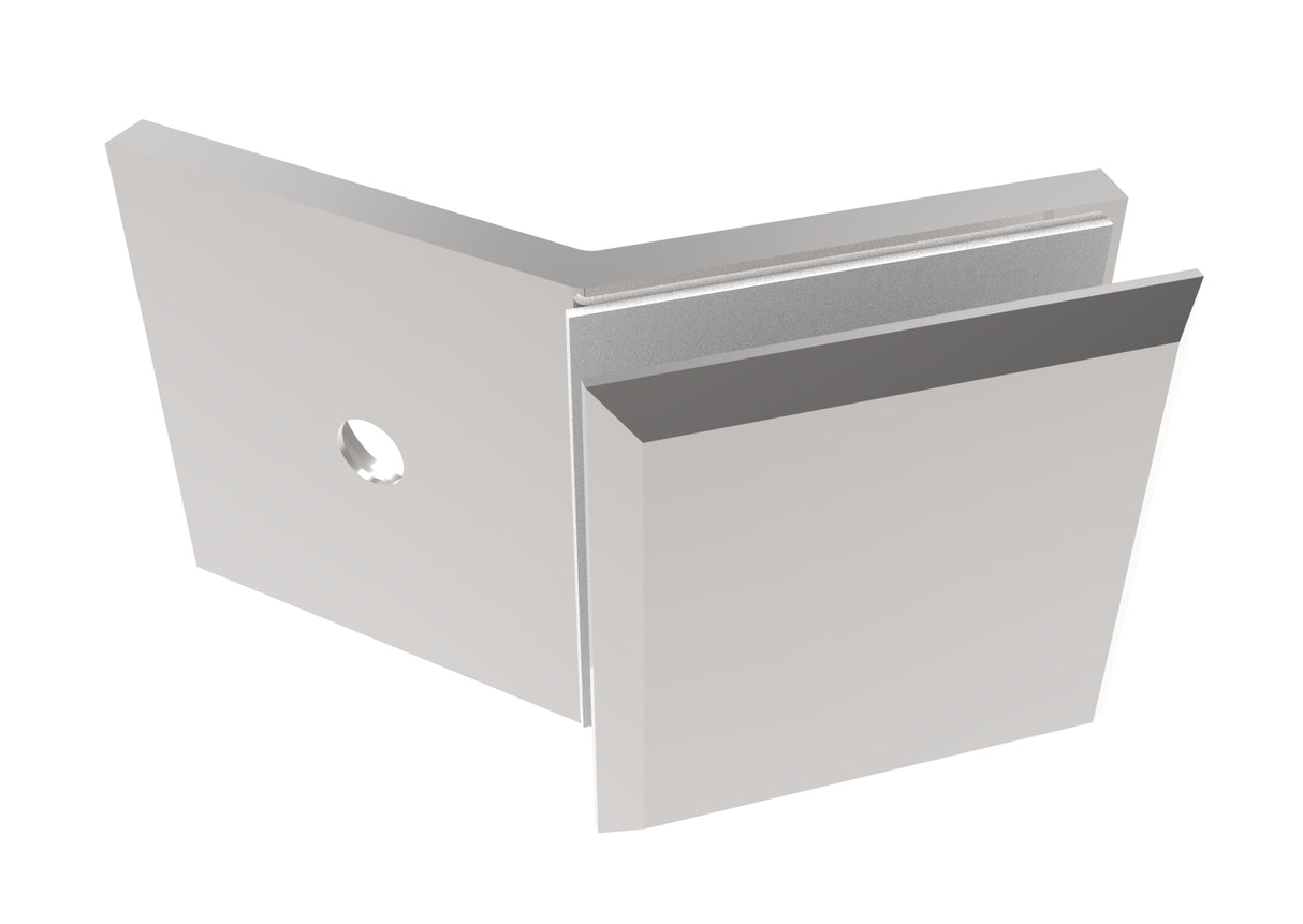 Držák skla, Zamak, 135°, T 8-10 mm