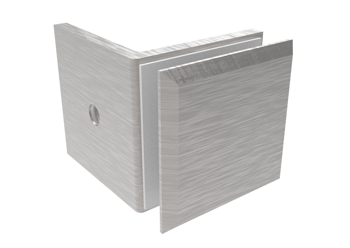 Držák skla, Zamak, 90°, T 8-10 mm