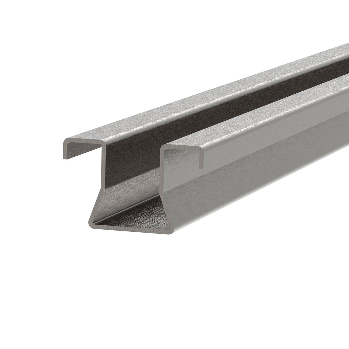 Kolejnice vodící spodní-U kolečková Zn, t3mm, L3m