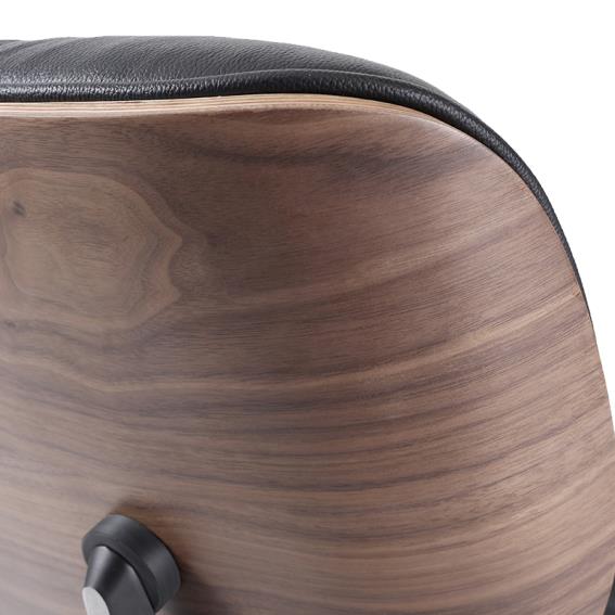kožené křeslo Charles & Ray Eames replika ořech