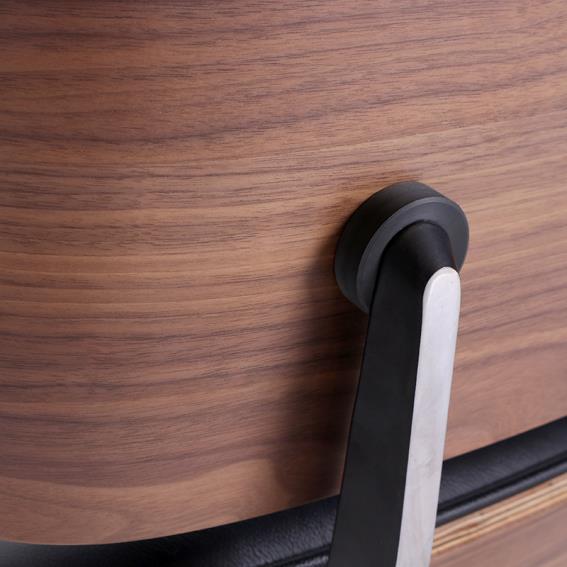 kožené křeslo Charles & Ray Eames replika ořech