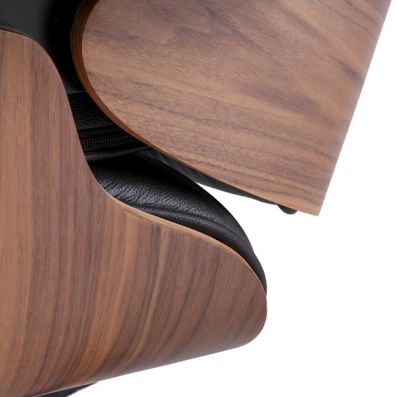 kožené křeslo Charles & Ray Eames replika ořech