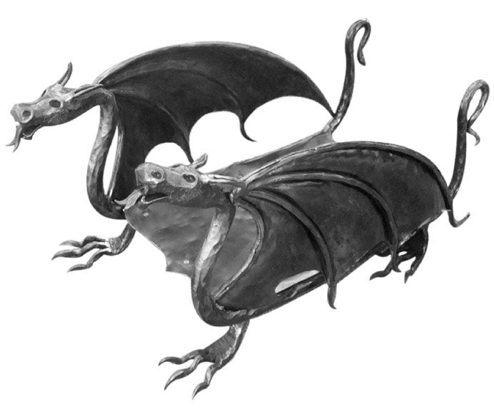 Nůše-DRAK h360, 670x400mm, Fe, warnish