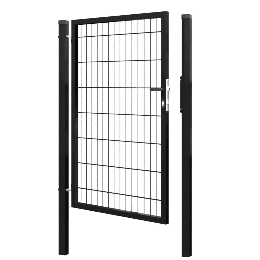 Bránka 1kr. 2D BOX ZnPVC 1000x1500mm RAL 9005 čierna matná