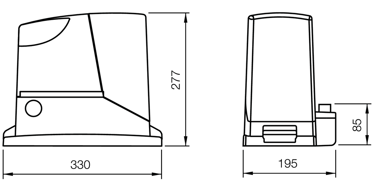Pohon posuvné brány NICE ROAD-400 set, max 400kg