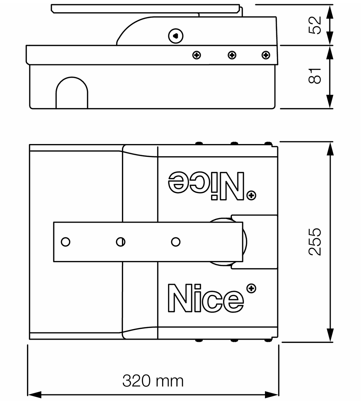 Sada podzemních pohonů pro dvoukřídlou bránu