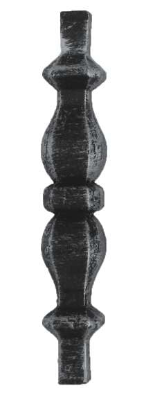 Střed sloupku 14x14, h140, b25mm