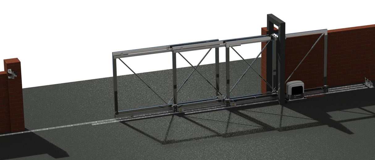 Teleskopický systém pro kol. bránu do 15m, 3dílná