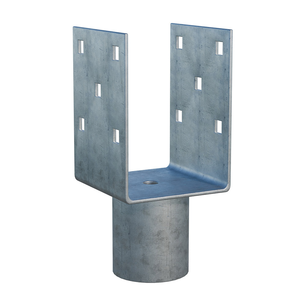 Nástavec na zemní vrut Zn U 90x90x120x60mm