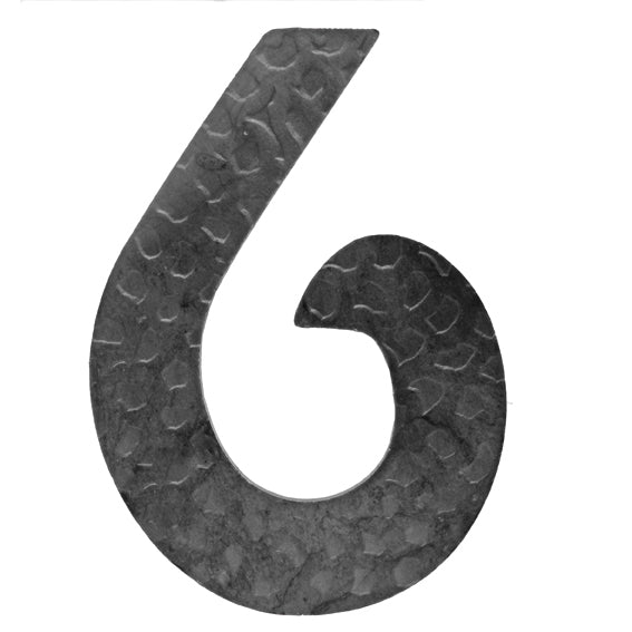 Číslice kovaná "6" h120, t2mm