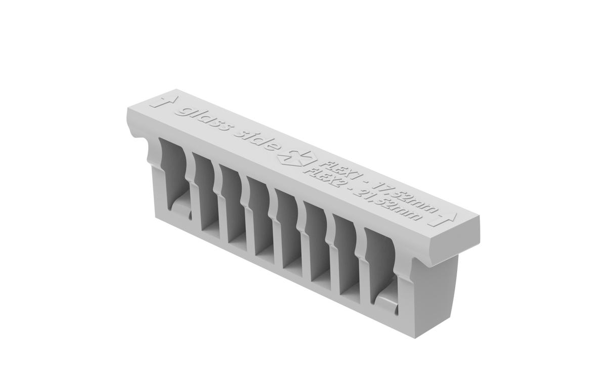 Sada pro nastavitelné upevnění skla - excenter