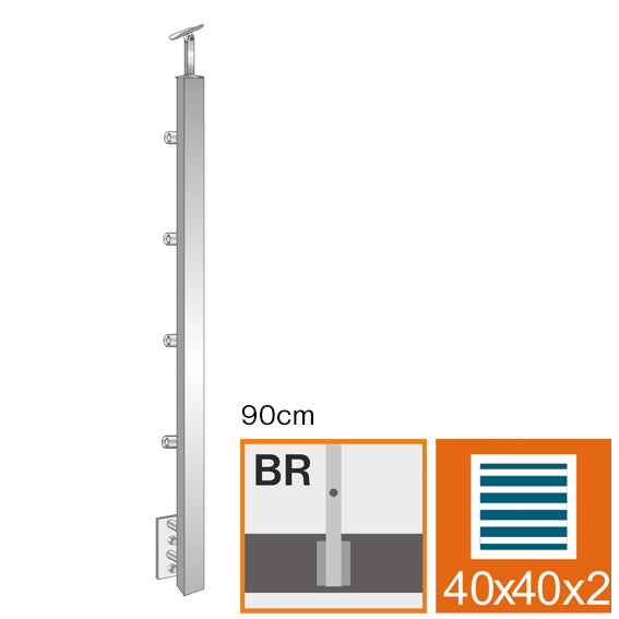 Sloupek nerezový JP, BK-rovné