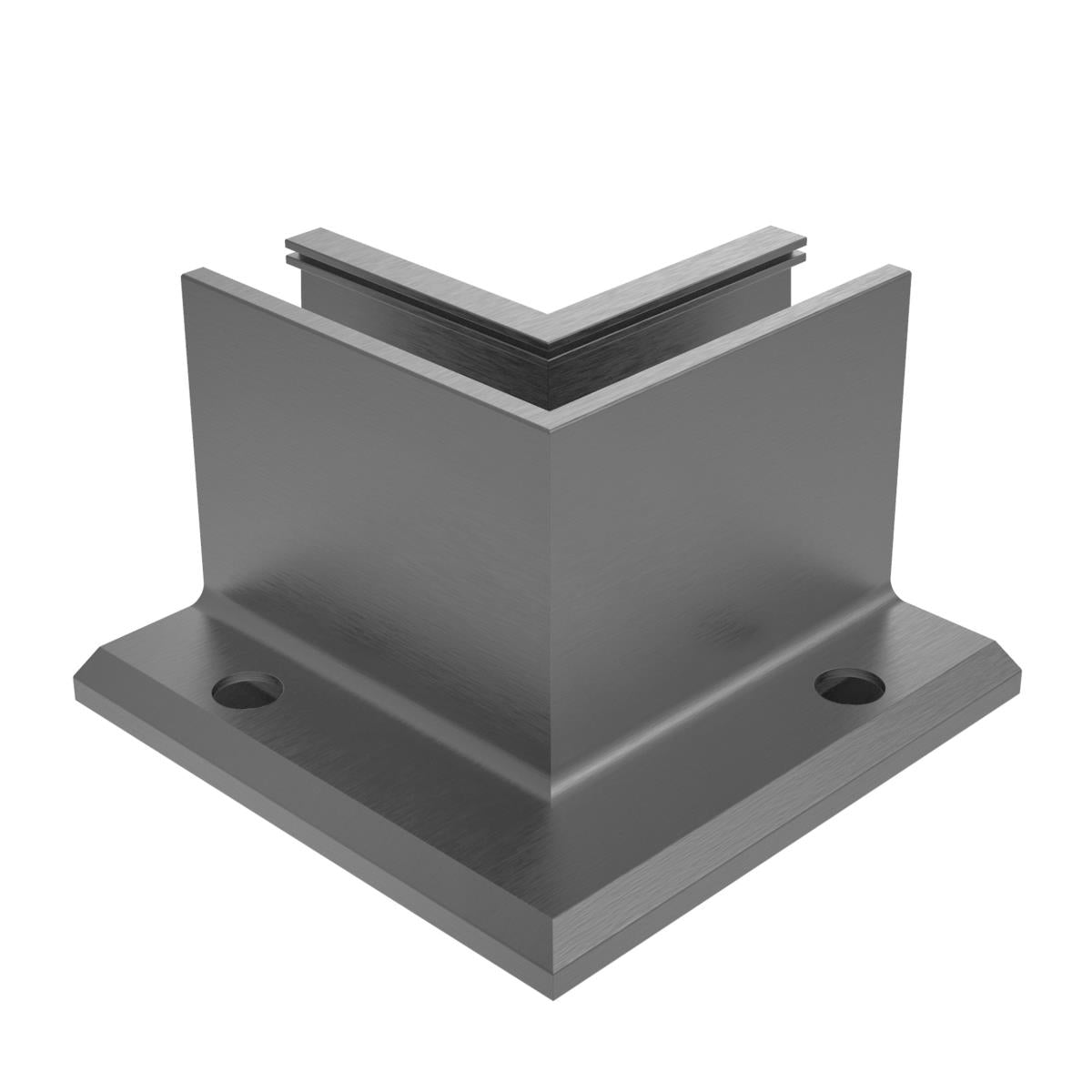 Kotvění vrchní - sklo hliník AL/ELOX/Satin