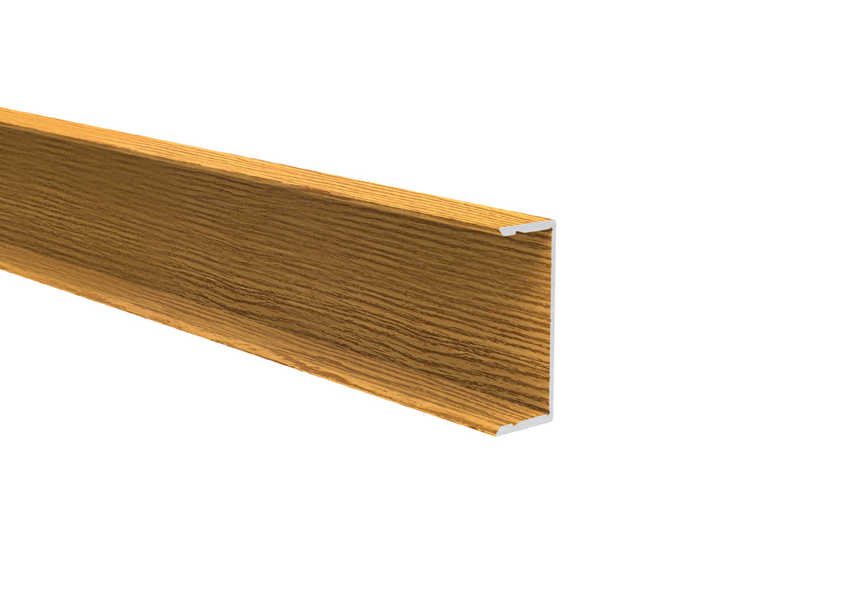 Hliníkový plotový adaptér pro výplně 40 mm a pro fasádní systém, 45 x 20 – 6,0 m – dřevodekor SVĚTLÝ DUB - W02