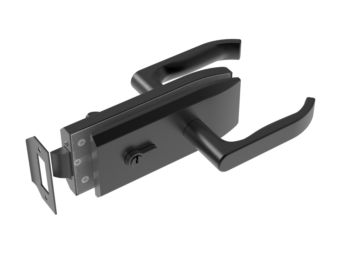 Zámek pro skleněné dveře inox, glass t 8,10,12mm BLACK