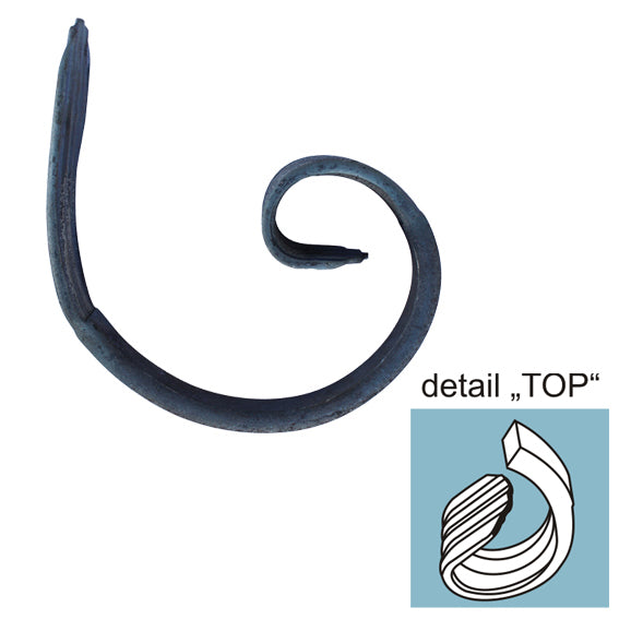 Kovaný prvek 100x75, 12x6mm