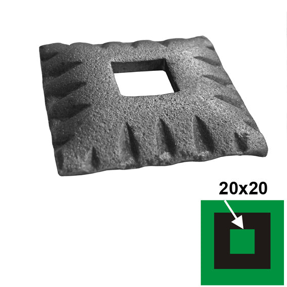 Květ list,podložka - brána,oploceni 77x77, 21,5x21