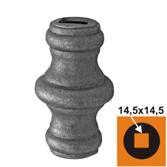 Návlek kovaný h62,2 D42, 14,5x14,5mm