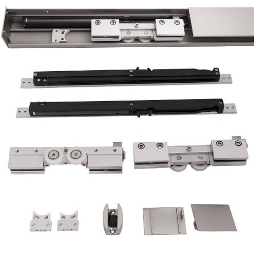 Kování - Posuvné dveře lišta 2x tlumené dovírání