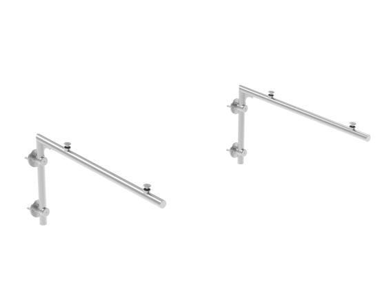 stříška AISI304, ESG/VSG glass 825x405mm +5°