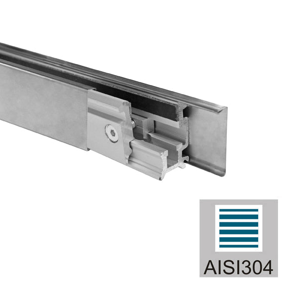 Zasklení pevné - set 3m profilu AISI 304, K320