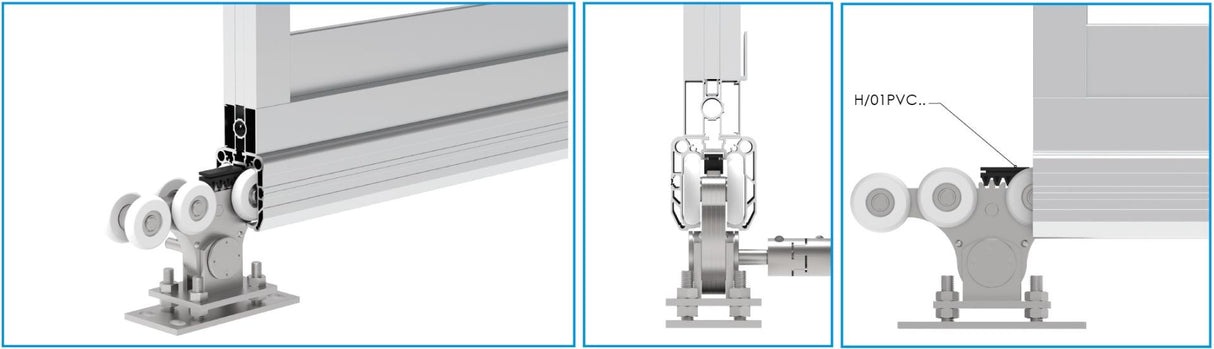 Profil vodící spodní AL, 90x99mm, L3m