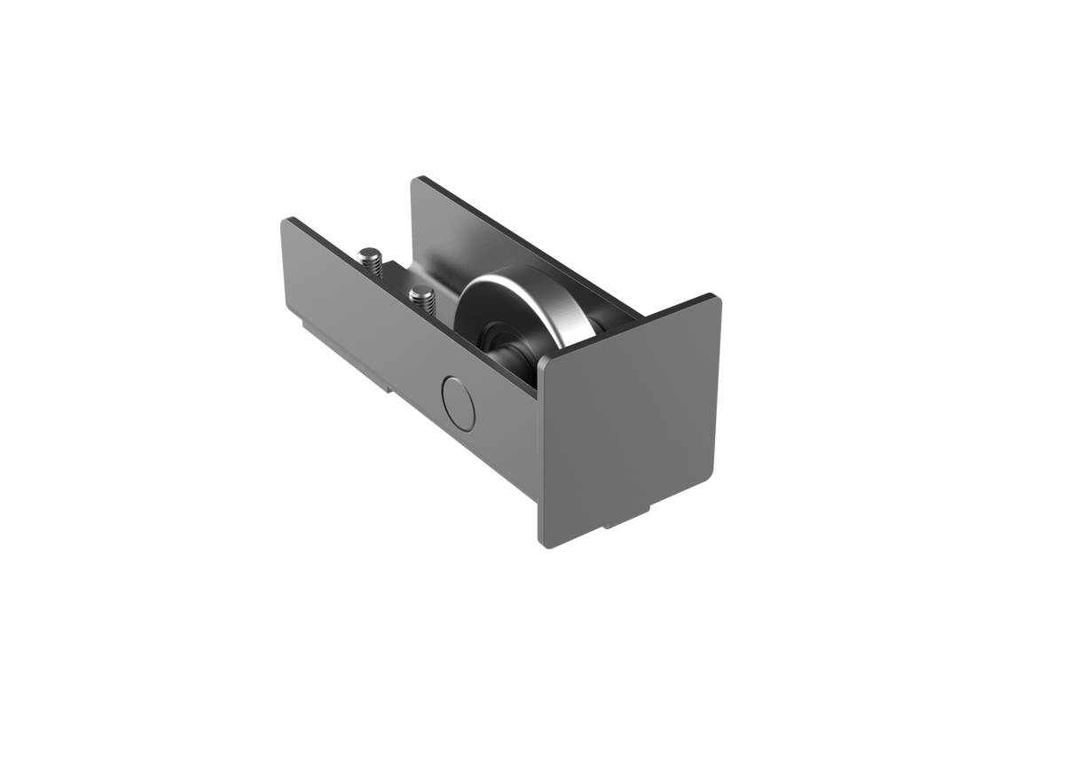 Náběh s kladkou Zn, profile 60x60, antracit