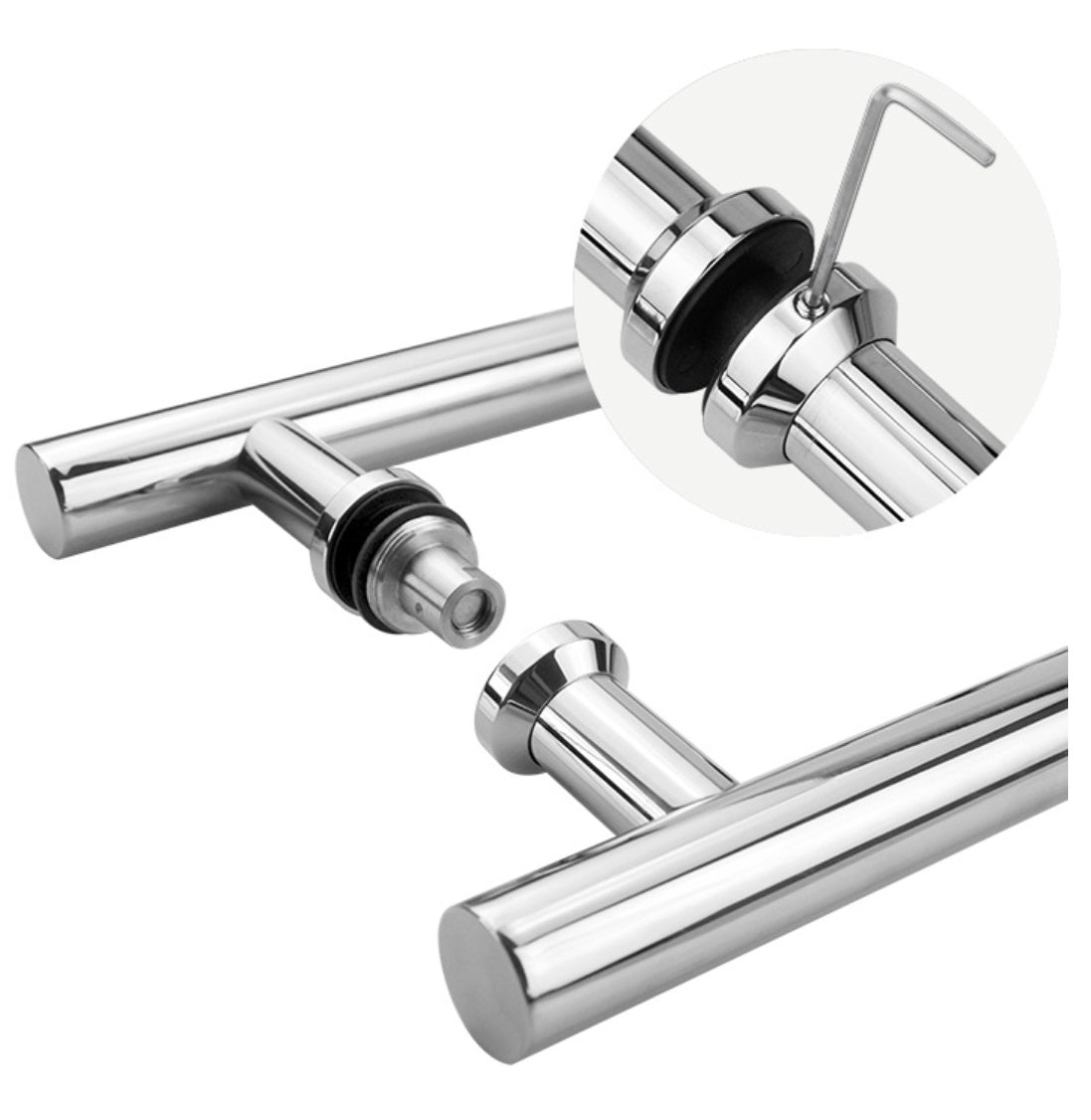 Madlo - broušený nerez AISI304, K320