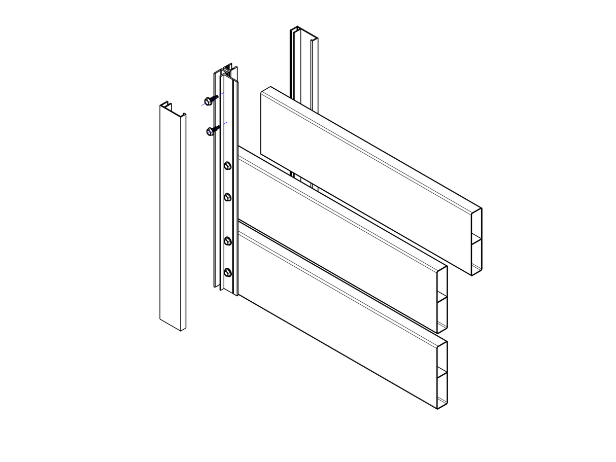 Hliníkový plotový adaptér pro výplně 20/18/16/14 - 6000mm