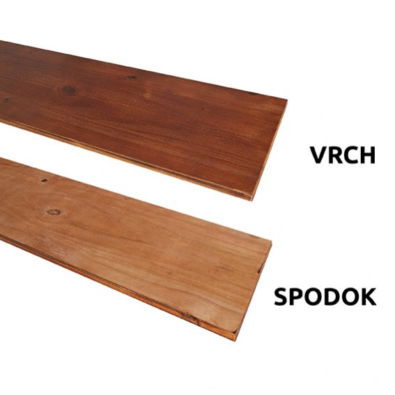 Polica na stěnu - HAD červenohnědá - 014